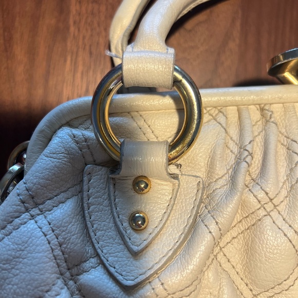 Marc Jacobs Stam Cream Leather Satchel - Picture 6 of 16